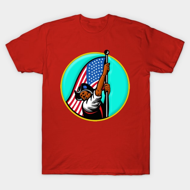 BLACK AMERICAN PATRIOT T-Shirt by theanomalius_merch